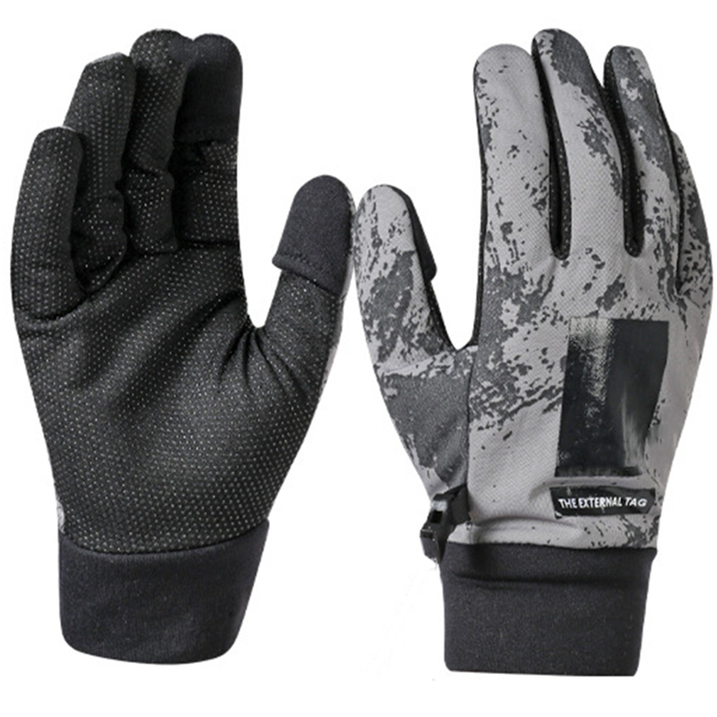 Custom outdoor sports Anti-slip gloves Outdoor cycling full gloves for uv protection Waterproof fishing gloves
