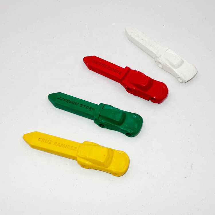 Car crayon pen cartoon colorful color in crayon