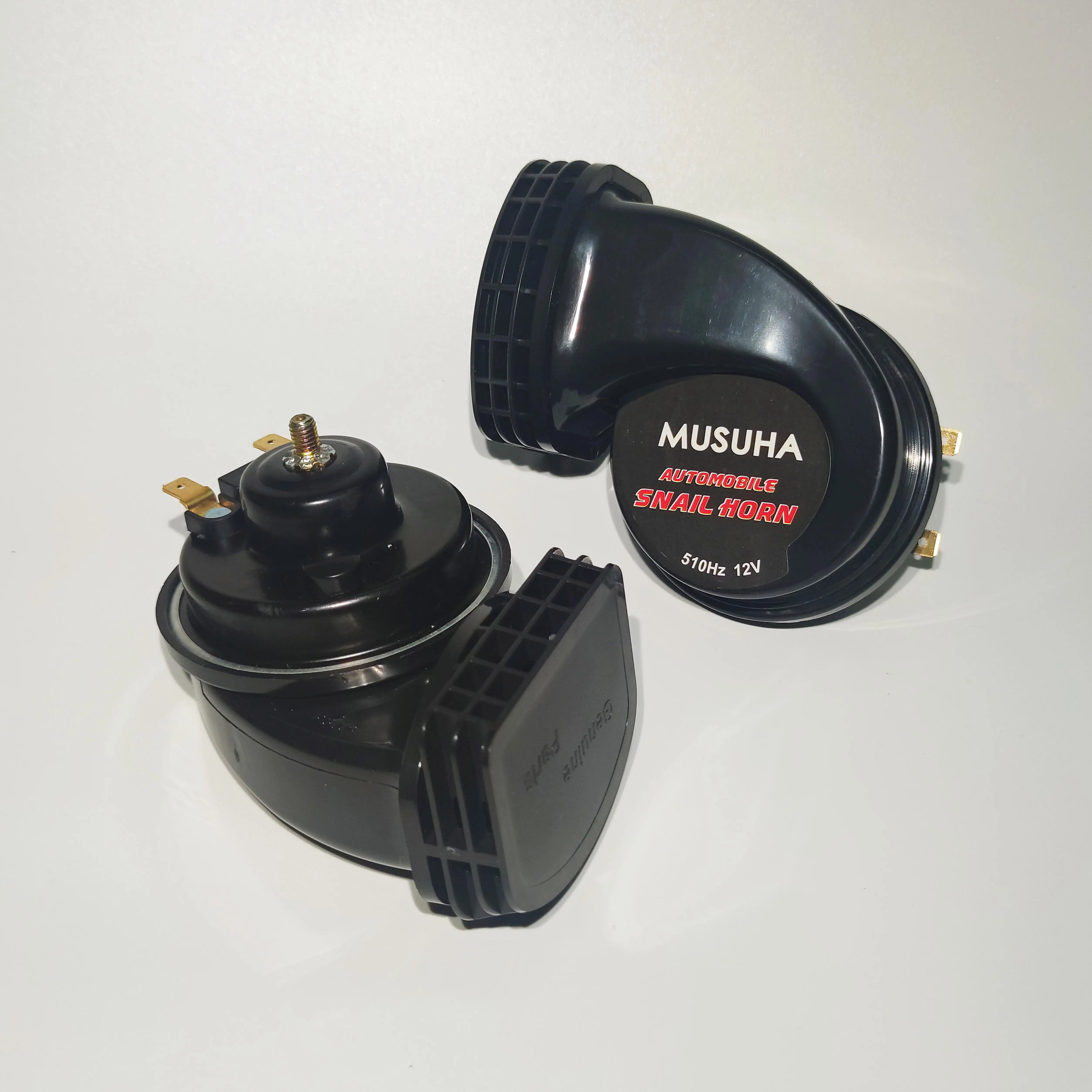 MUSUHA Loud Car Horn for car 12v For PIAA Type Horn Universal 118dB Waterproof Snail Horn Dual Tone Car Accessory MU-1202O1-2