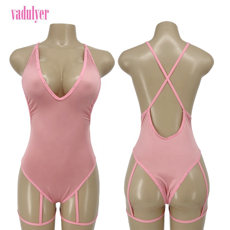 Vadulyer Wholesale New Design Rhinestone Pink Edm Girls Rave Fashion Wear