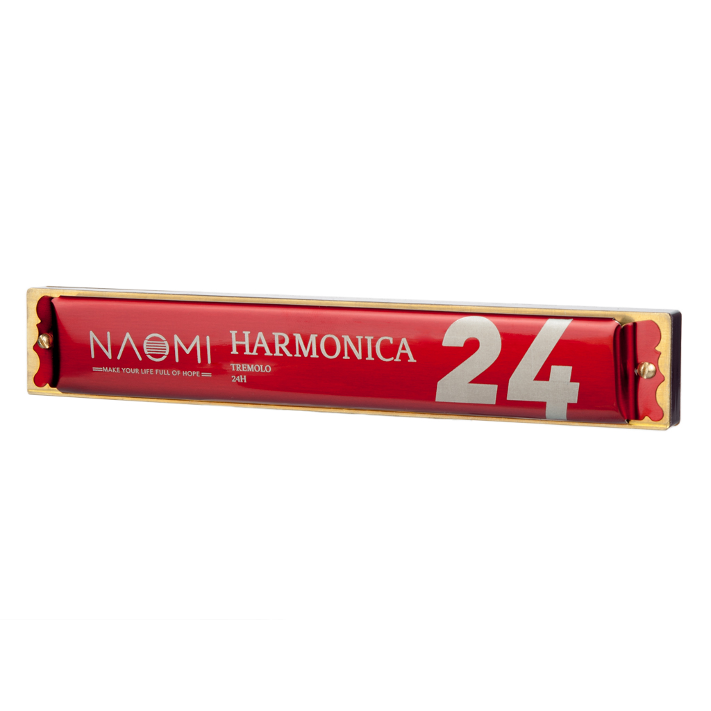 NAOMI Professional Tremolo Губная гармошка C тон 24 Отверстия музыкальная Губная гармошка для начинающих детей