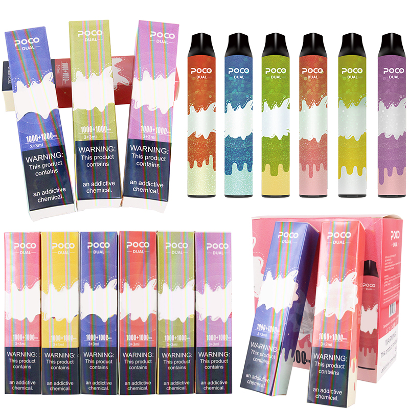 2021 самый популярный продукт poco dual 2 в 1 6 Емкость vape pod vape pen kit 900mah Емкость батареи vape pen
