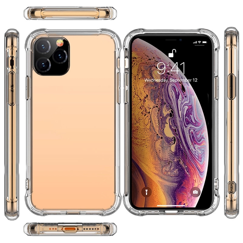 Для Iphone 11 Pro Max Чехол для мобильного телефона на заказ прозрачный Tpu аксессуары Oem Прозрачный чехол для мобильного телефона