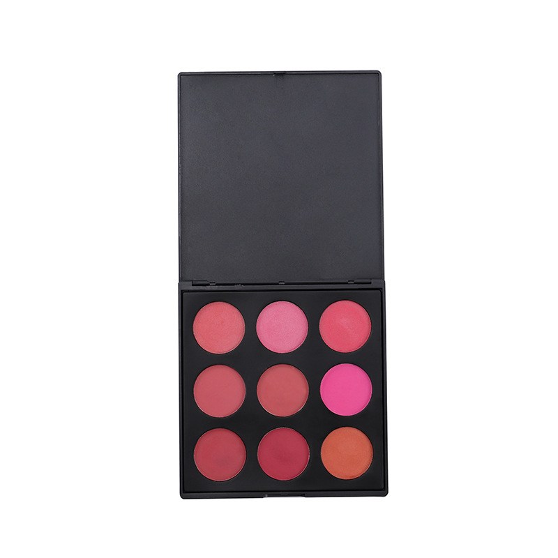 Long lasting no logo 9 shade natural private label custom blush palette