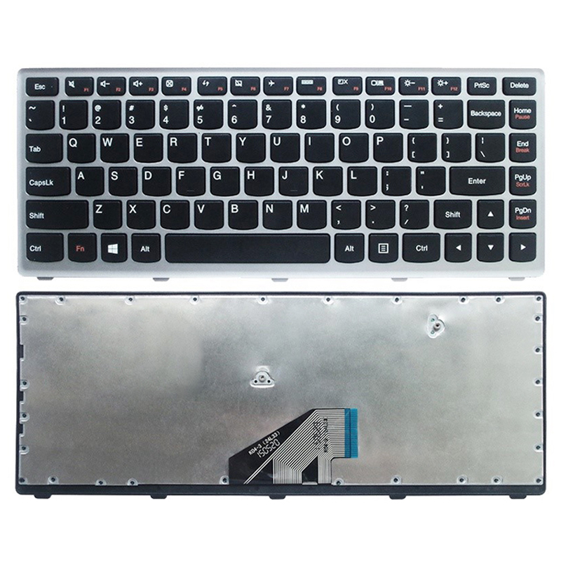 США новая Замена клавиатура для ноутбука Lenovo Ideapad U310 U310-IFI U310-ITH ноутбук английская клавиатура с серебряной оправе