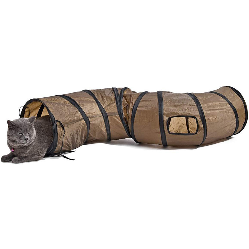 Дороги кошачий игрушки Pet туннель для кошек 1-Way S форма складная изгиб игры трубка разборная игрушка-туннель для кошек и собак