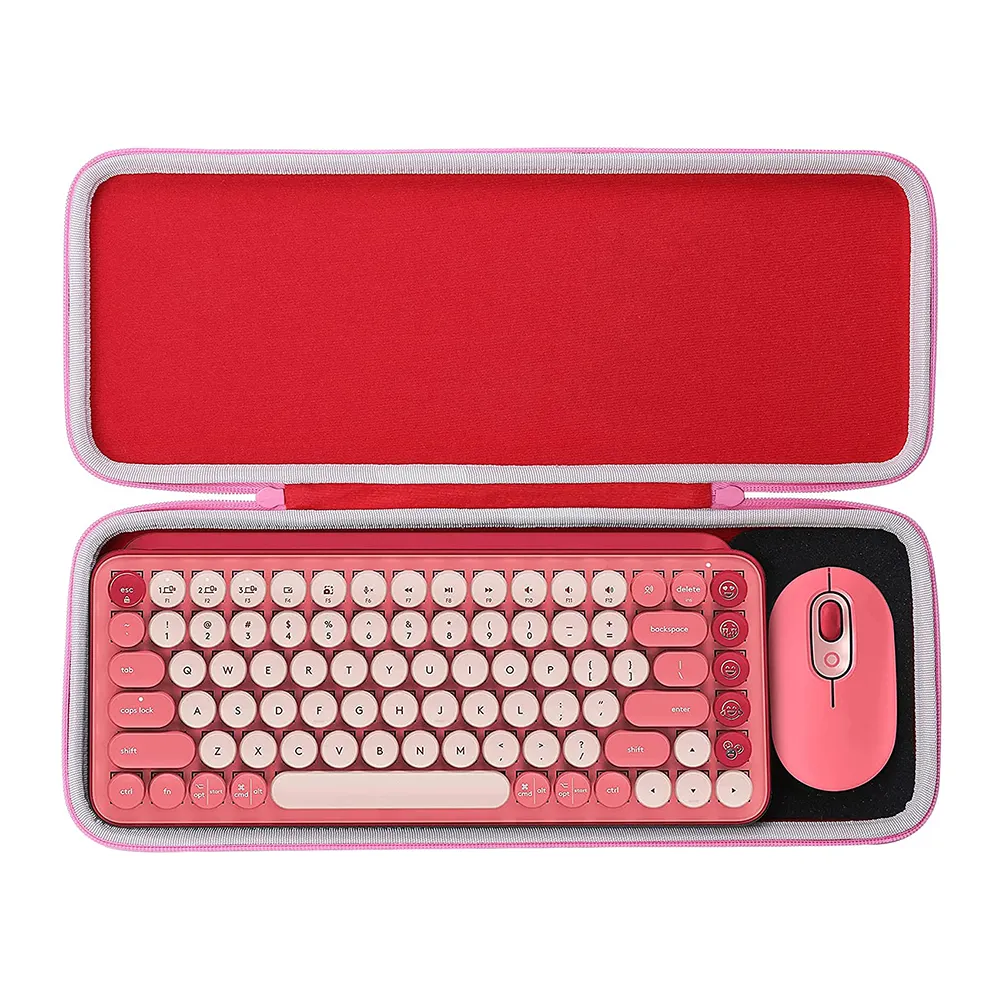 Custom Portable Zipper Waterproof Hard 65% Keyboard Carrying Case Bag Long Eva Keyboard Carrying Case Bag