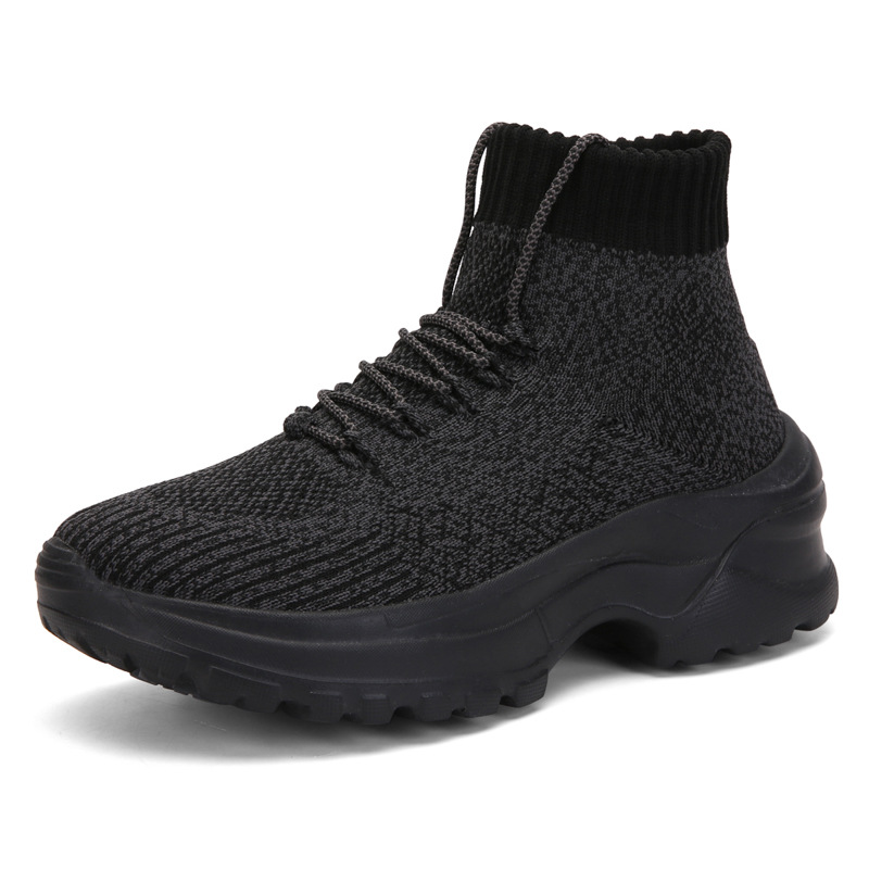 TX0712-05 Cheap Knitting Blank Shoes Sneakers Women Sneakers Online 36-42 Sizes Stretch Flatform Womens Shoes Wholesale Prices