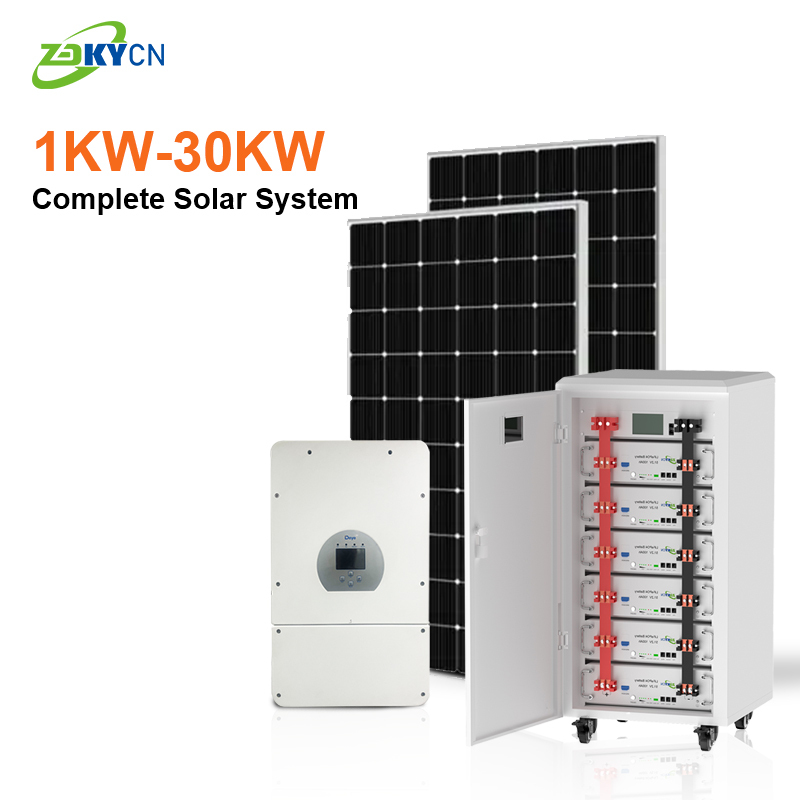 Customized solar storage system off grid solar with batter 1kw to 5kw10kw solar panel system Home solar power systems