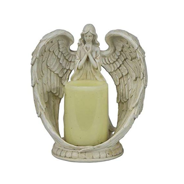 Безпламенный подсвечник Angel, домашний Декор для дома и улицы, белый, 9 дюймов