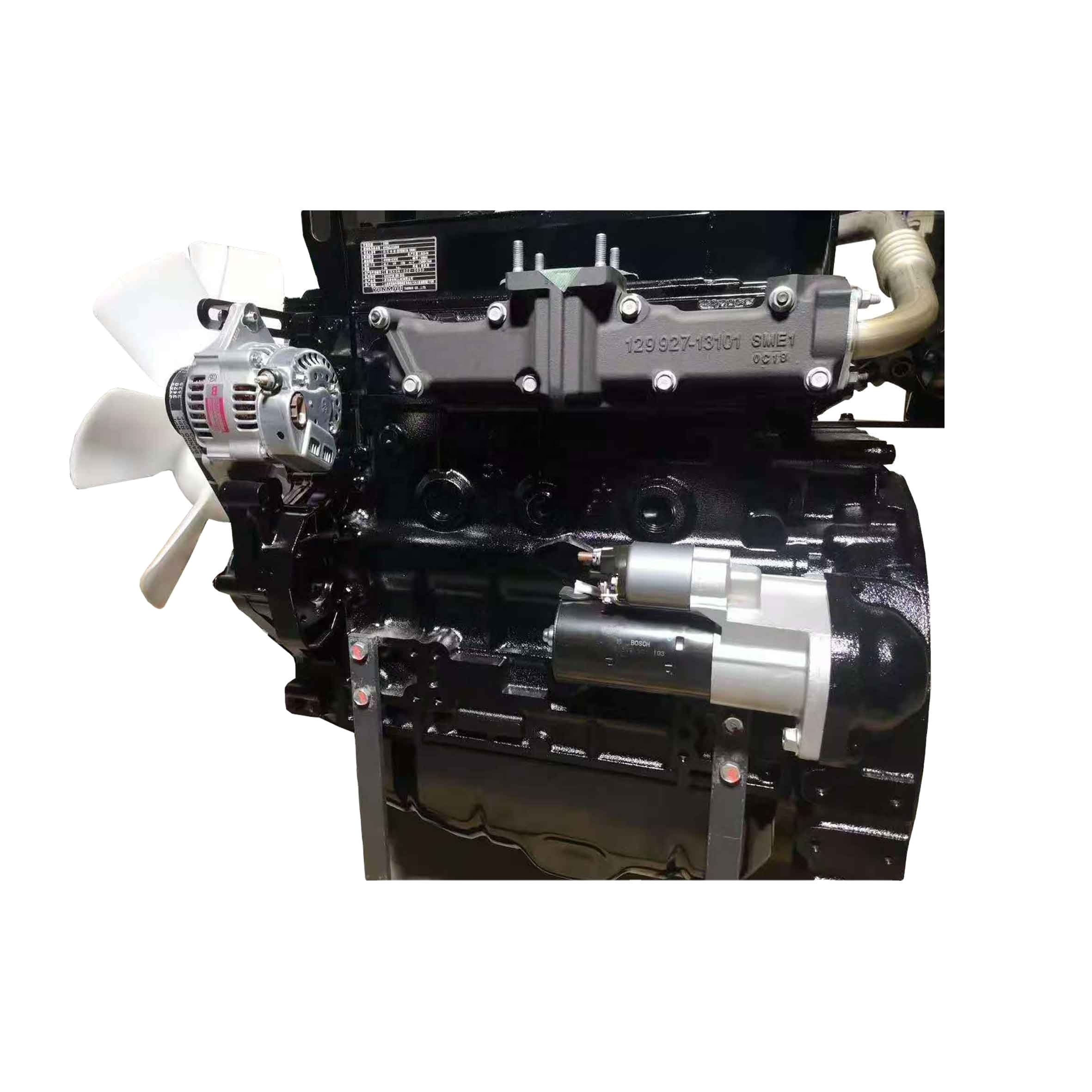 Оригинальный 4tne98 4tnv94 4tnv88 3tnv88 3tnv98 3tnv82 3tne98 сборка двигателя Yanmar 4 цилиндровый двигатель Б/у судового дизеля