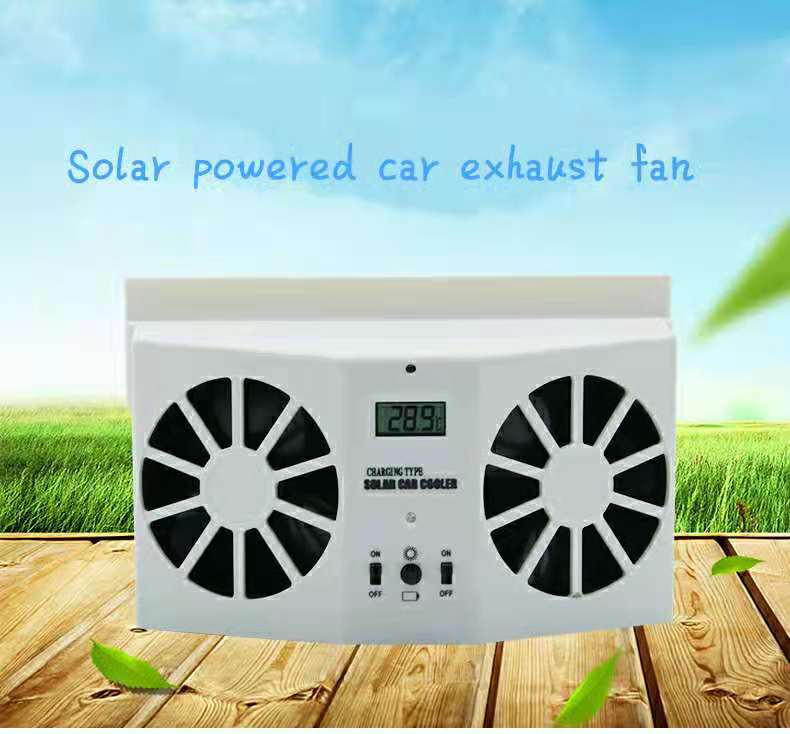 Auto Rechargeable System Car Solar Energy Window Fans Car Air Purify Tool Air Vent Cool Exhaust Fan