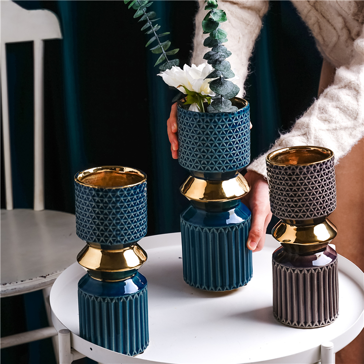 Роскошная Современная ваза ikebana, ваза для бутонов ручной работы, Свадебный декор, индивидуальные художественные цветочные вазы