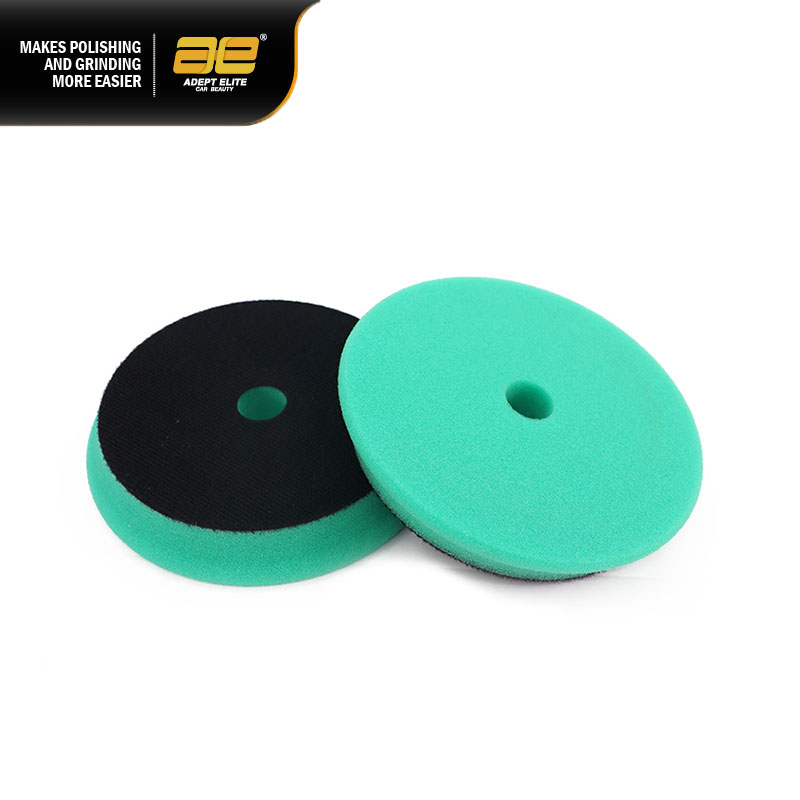 6 inch 150mm Green Flat Surface Bevel Edge Dual Action Foam Polishing Pad Heavy Cutting Pad For Car Care