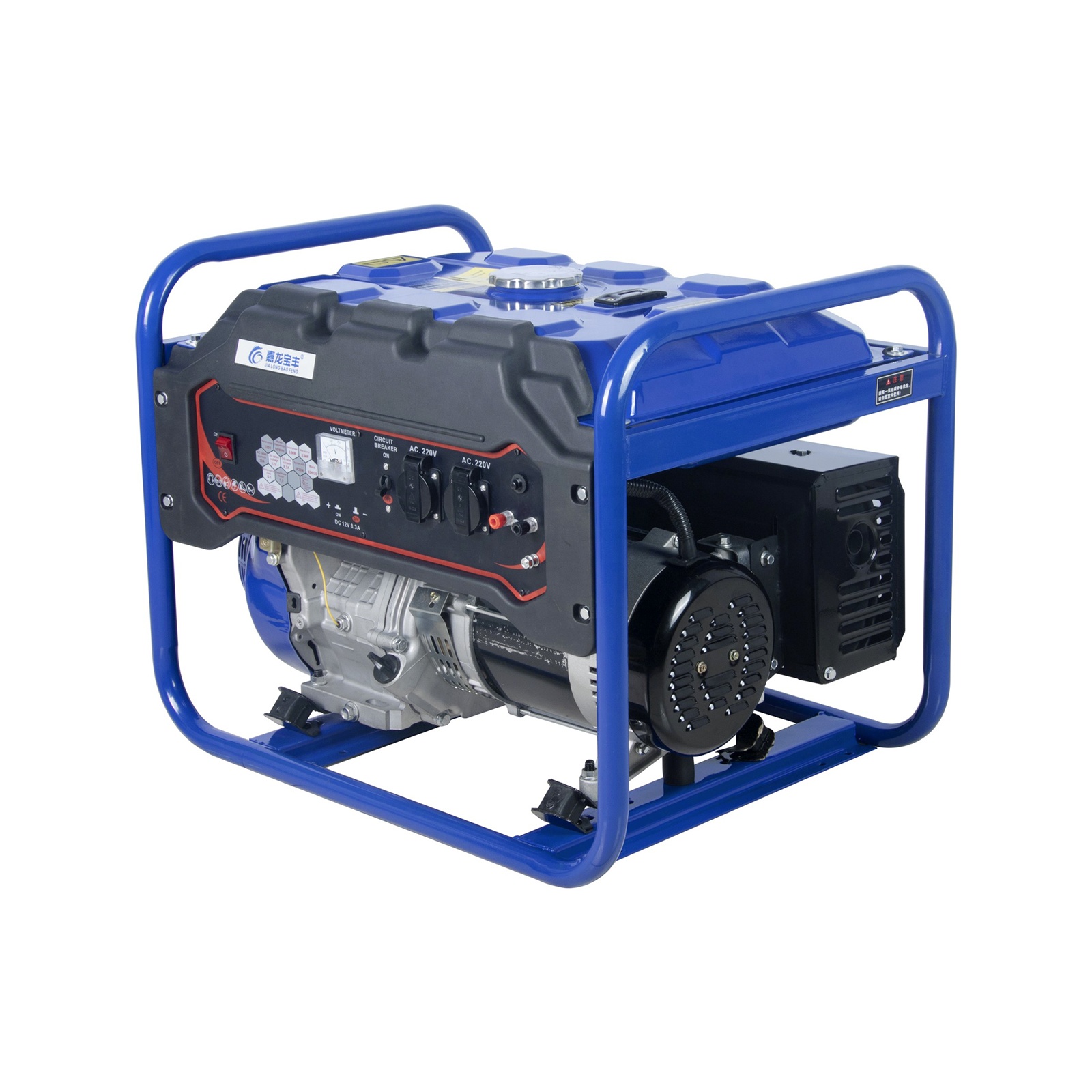 220v 4 тактный четырехтактный двигатель с воздушные охлаждением 15hp стартер 6.5kw бензиновый генератор 6500w