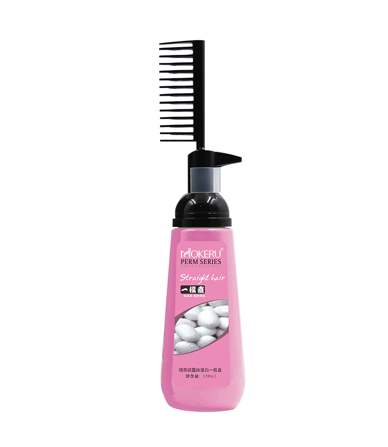 150ml Mokeru OEM free straight protein healthy hair straighten treatment keratin collagen professional permanent with comb