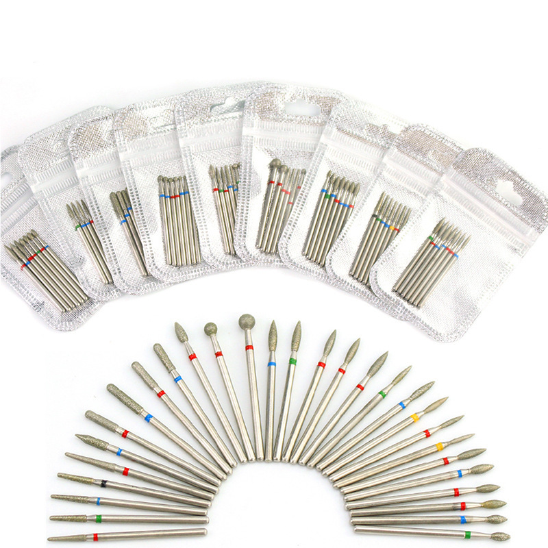 Carbide Tungsten Nail Bits Milling Cutter Burrs Electric Nail Drill Bit Pedicure Cuticle Clean Tools For Manicure Buffers Drill