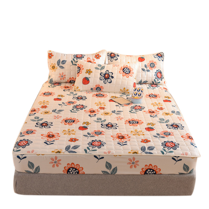 Quilted Bed Sheet New All-Inclusive Bedspread Hotel Simmons Protective Cover Sanding Dust Cover Customizable waterproof
