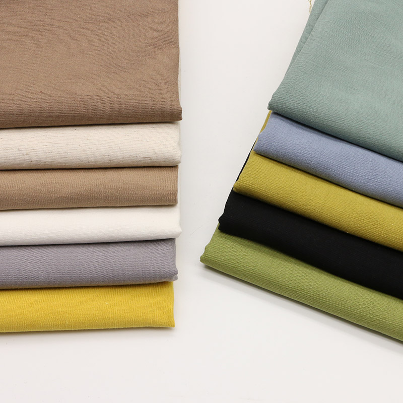 High quality garment fabric soft cotton linen fabric for suspender pajamas
