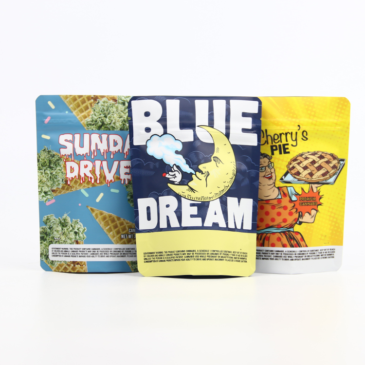 3.5g,7g,1oz,1 LB runtz California cookie gary paton packaging stand up smell proof weed mylar packaging bag