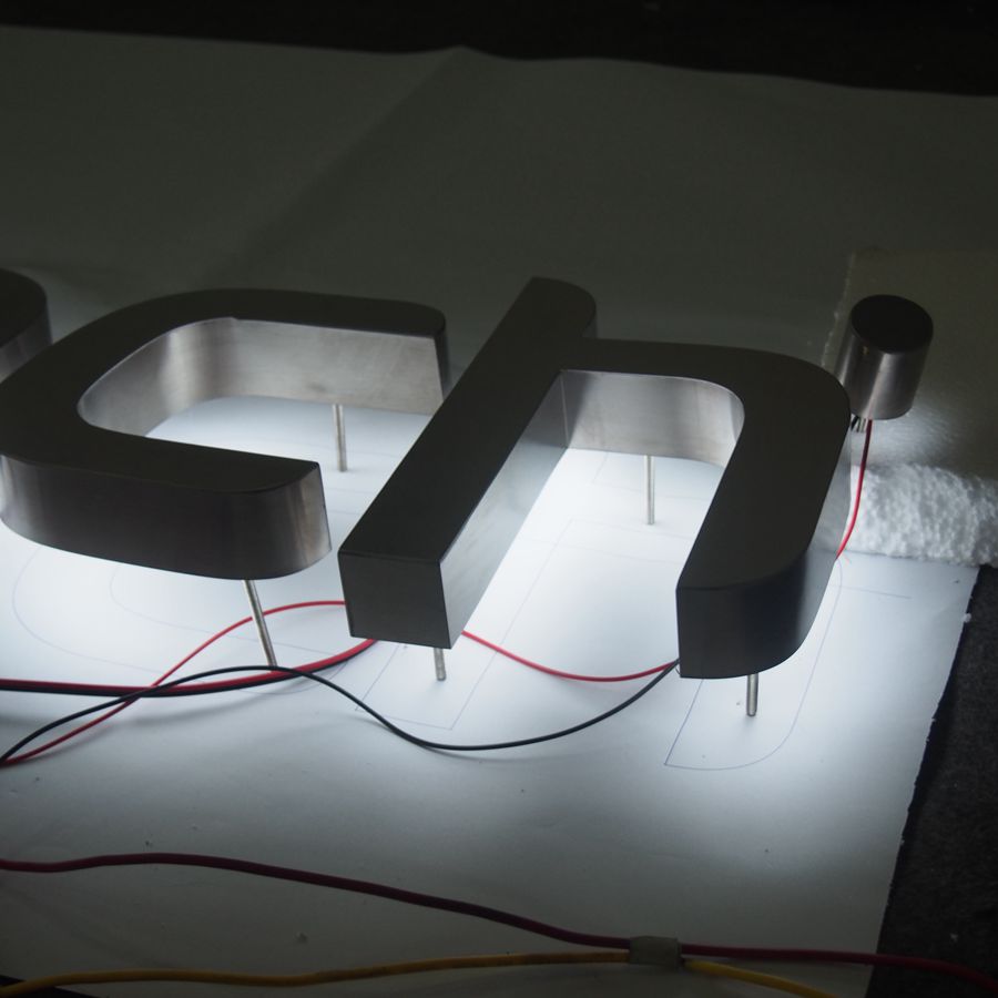3d буквы с подсветкой латунные алфавитные буквы из нержавеющей стали буквы и цифры