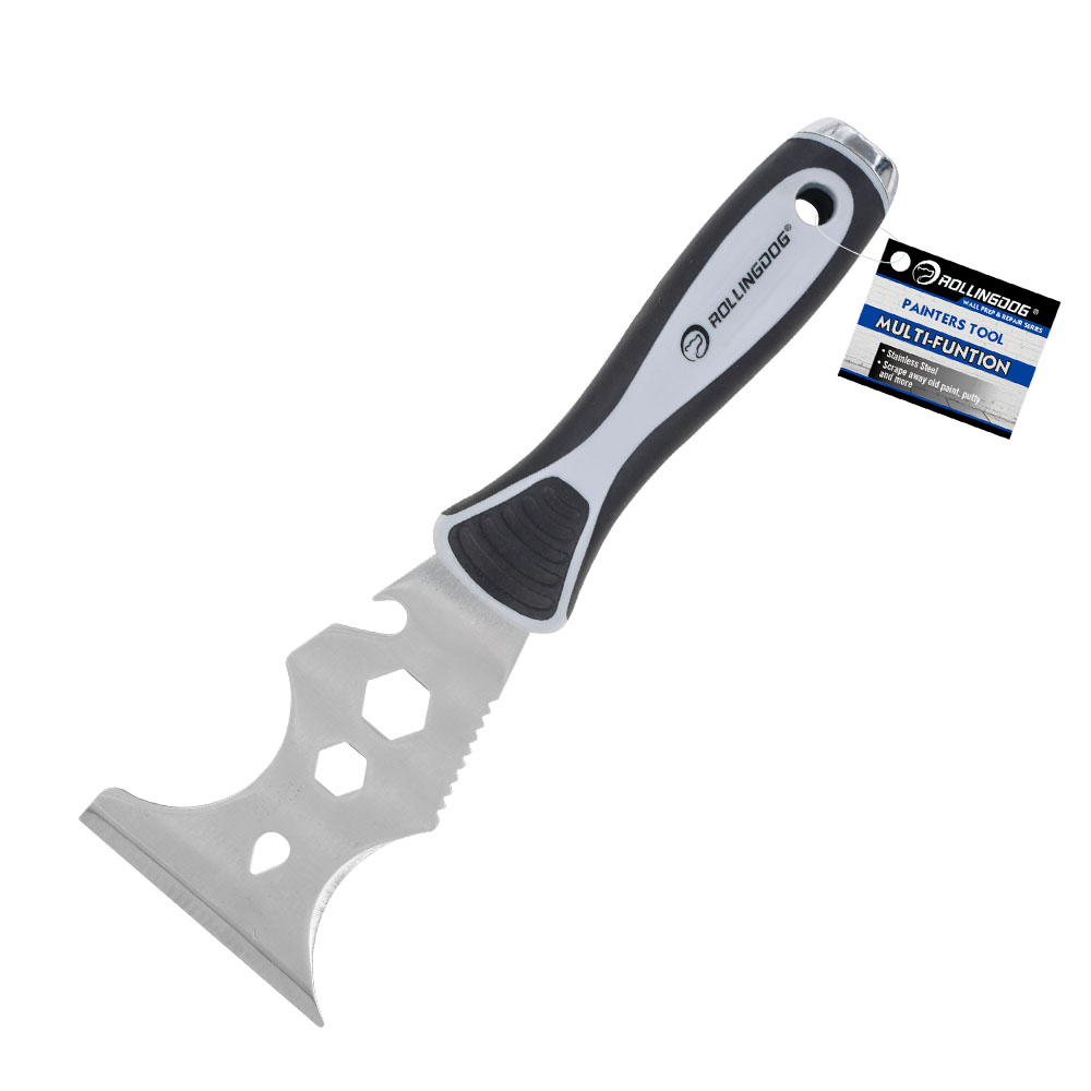 12 in 1 Stainless Steel Blade with Rubber handle Multifunctional Painter's Tool