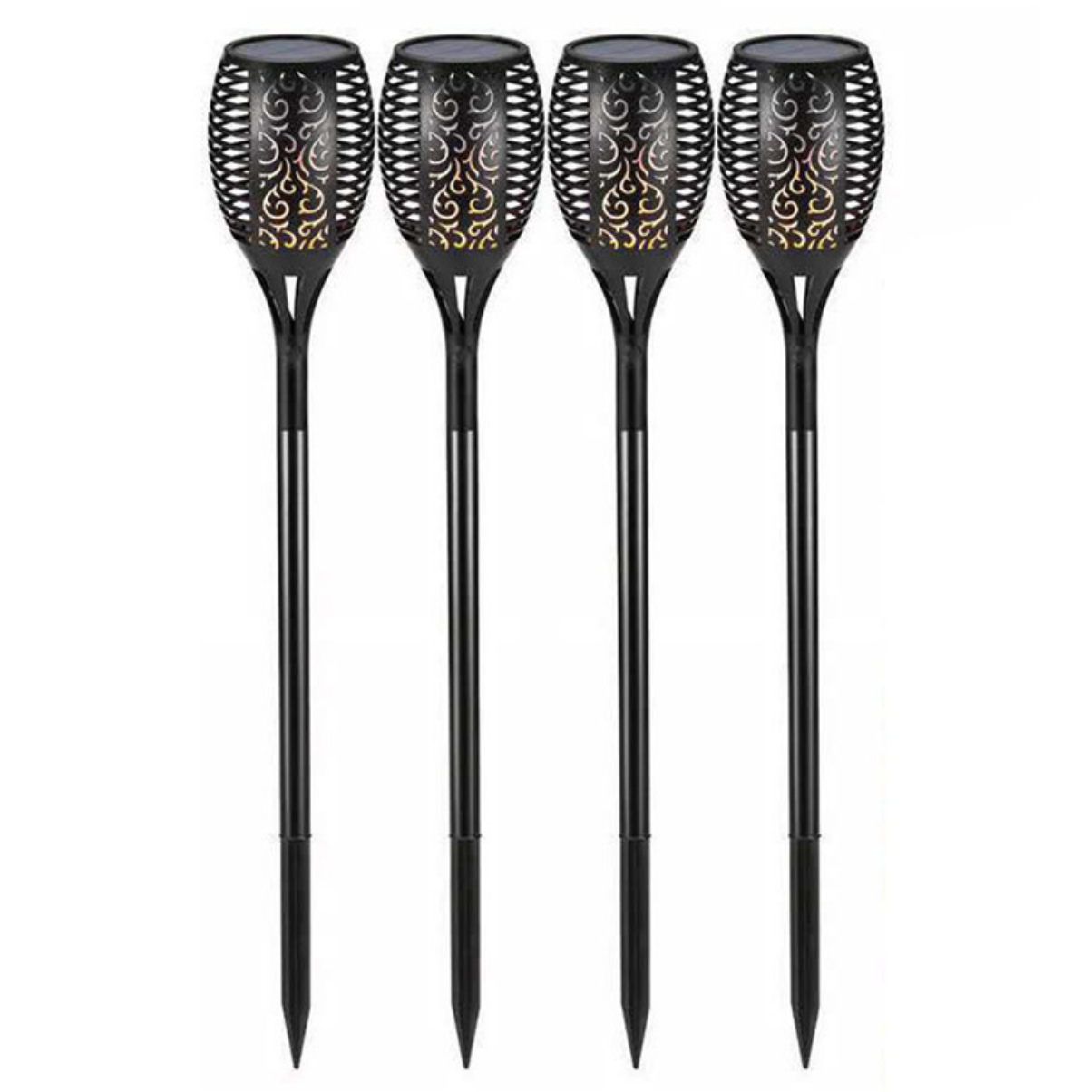 Outdoor Waterproof 72LED Solar Lawn Light Home Garden Pathway Light IP65 Solar Flame Light