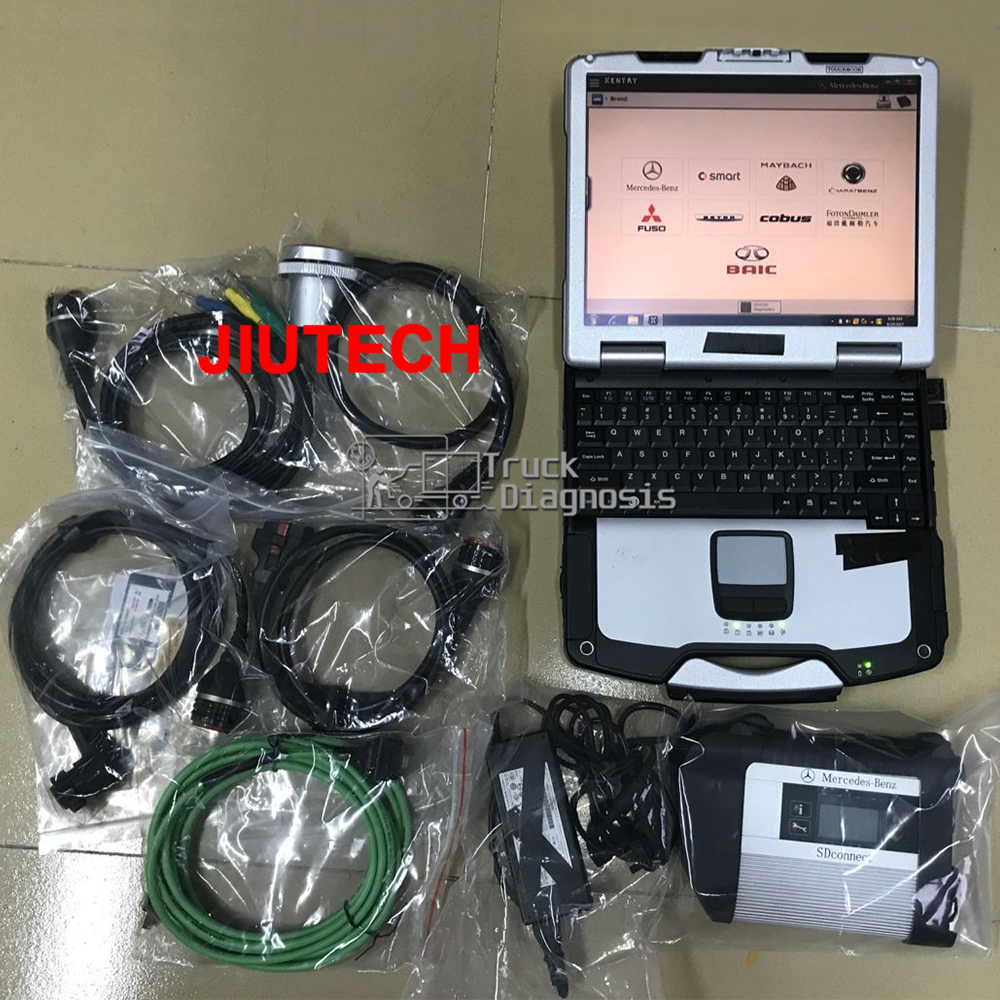 MB STAR C4 мультиплексор SD Подключение C4 xentry das wis epc для диагностики грузовиков Benz с Toughbook CF52 диагностический сканер