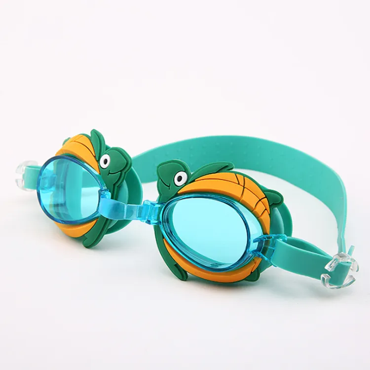 Silicone Swimming Goggles Wholesale Fashion Kids Cartoon Design Silicone Anti-fog Glasses Swimming Goggles