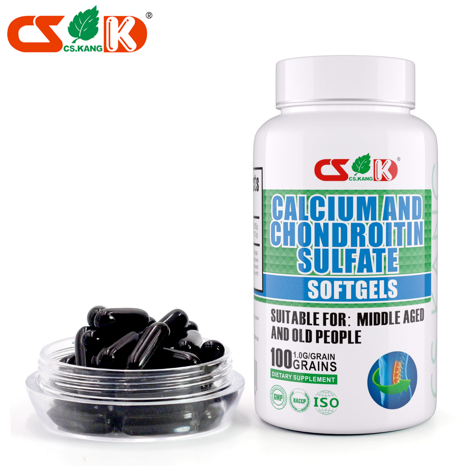 Customized packet Calcium chondroitin sulfate softgel Capsules in bulk