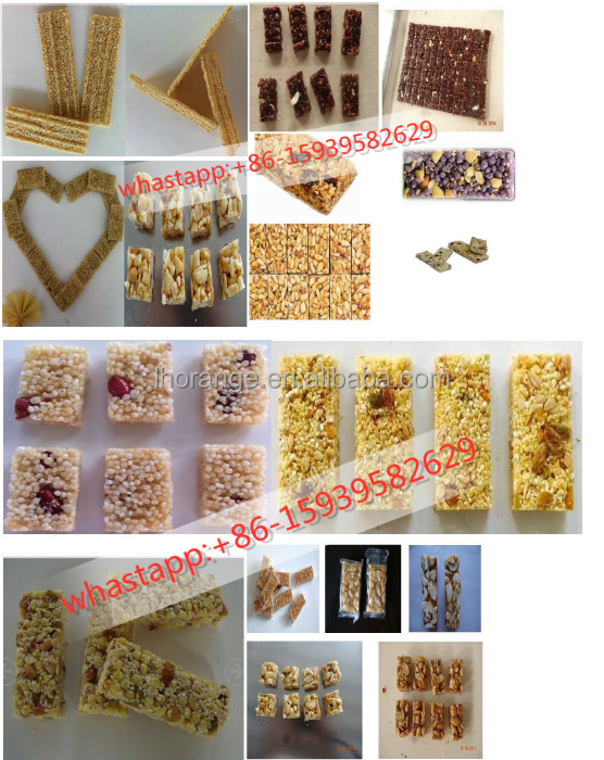 Peanut brittle making machine / cereal bar #304 SS Peanut chikki /sweet nuts bar production line