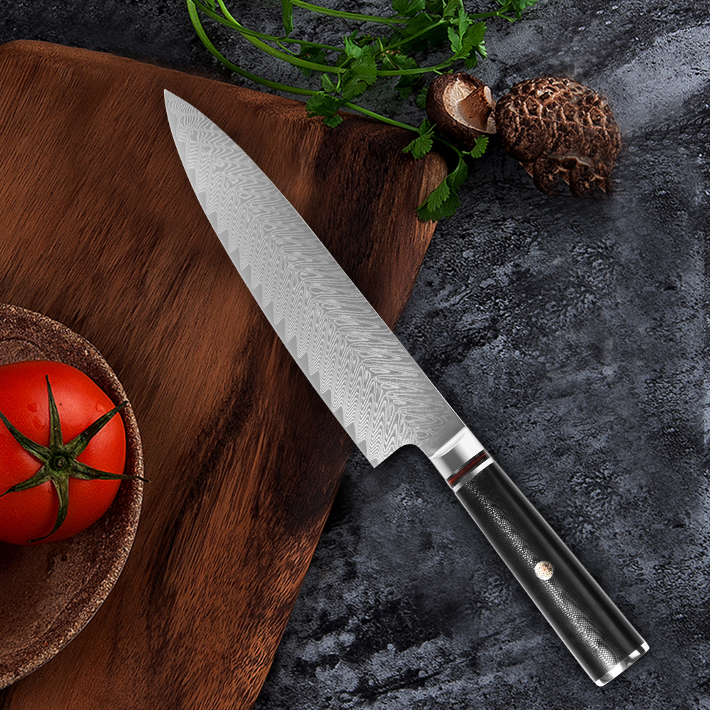 8 inch High Corbon 67 Layers Damascus Knife vg10 Knives Kitchenn Stainless Steel Chef Knife