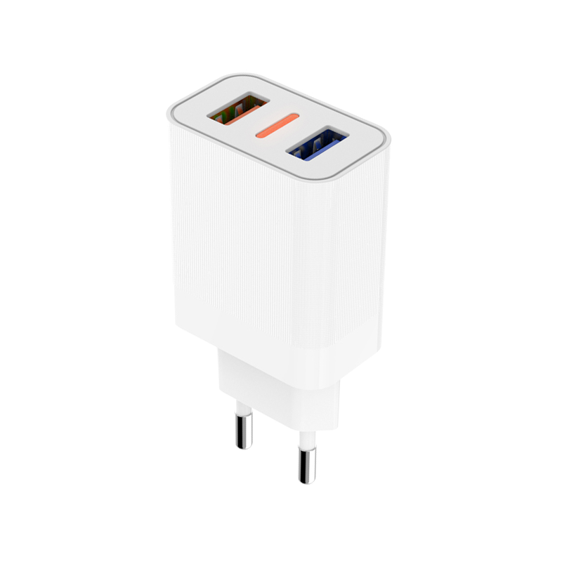 Оптовая цена OEM 2.4A быстрое зарядное устройство с двумя USB-портами универсальное дорожное Сетевое зарядное устройство с европейской вилкой для IPhone Samsung