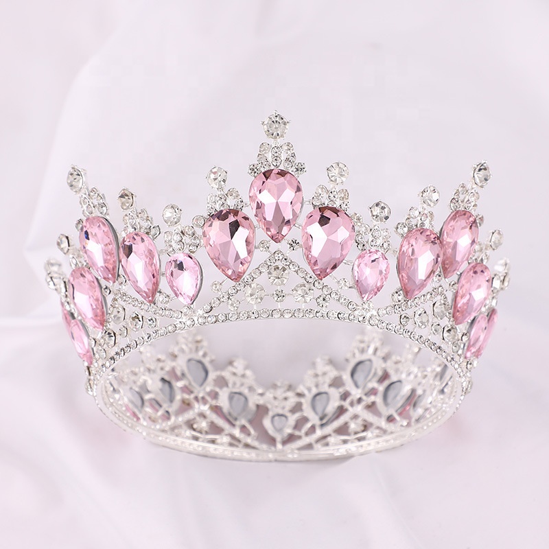 Тиара-корона на заказ, полноразмерная Корона смешанных цветов, AB beauty queen, подходит для конкурсов