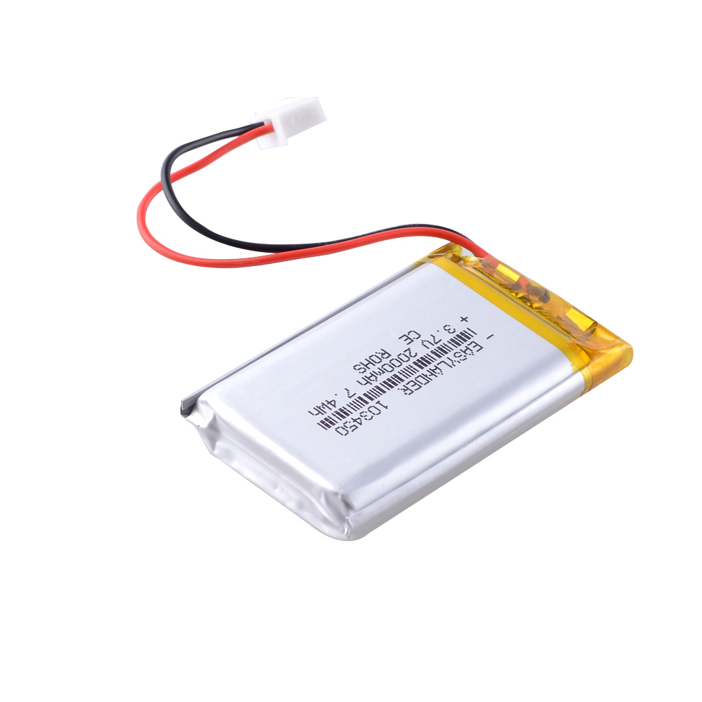 103450 3,7 V 2000 mah JSTPH 2,54 2P Высокая емкость 3,7 V литий-полимерный аккумулятор 2000 Mah Li-po Li-Polymer MP5 GPS