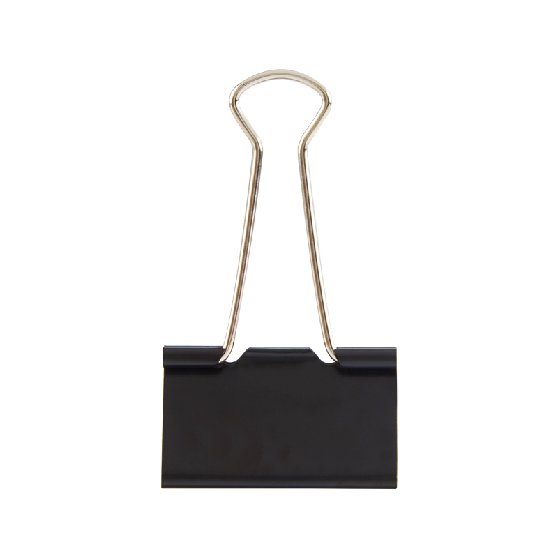 Office Use Black Metal 41mm Binder Clips Professional Manufacturing