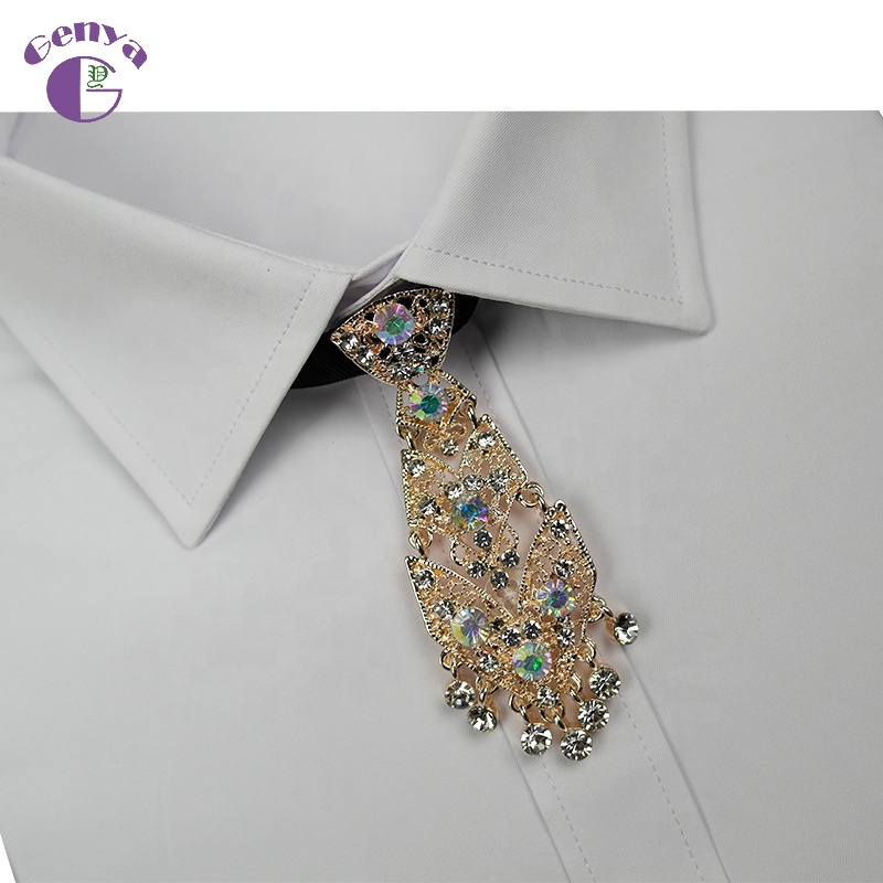 Genya Groomsmen горный хрусталь кулон галстук-бабочка Блестящий регулируемый галстук формальный свадебный галстук