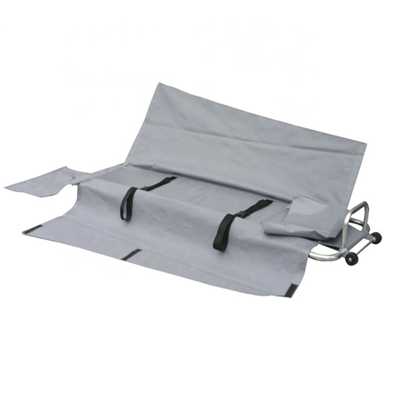 Portable Lightweight Hospital Corpse Trolley Folding Dead Body Transport Stretcher
