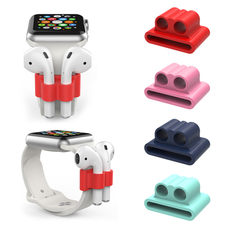 Портативный Силиконовый Держатель для наушников AirPods Pro, держатель для наушников, силиконовый чехол для Airpods, держатель для часов, аксессуары
