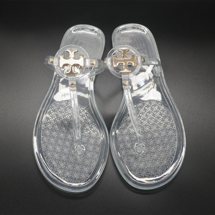 2021 Summer Colorful Women Sandals Transparent Sandals Jelly Slippers Shoes For Ladies Flat Sandals Outdoor Holiday Slides
