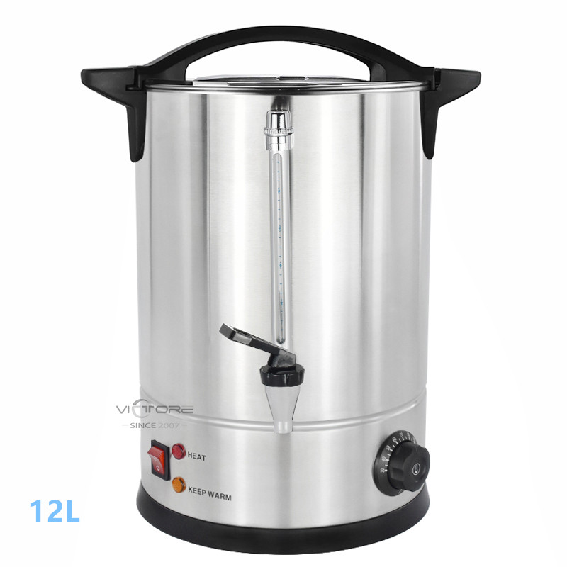 12 Litre Catering Water Boiler Urn with Thermostatic Control