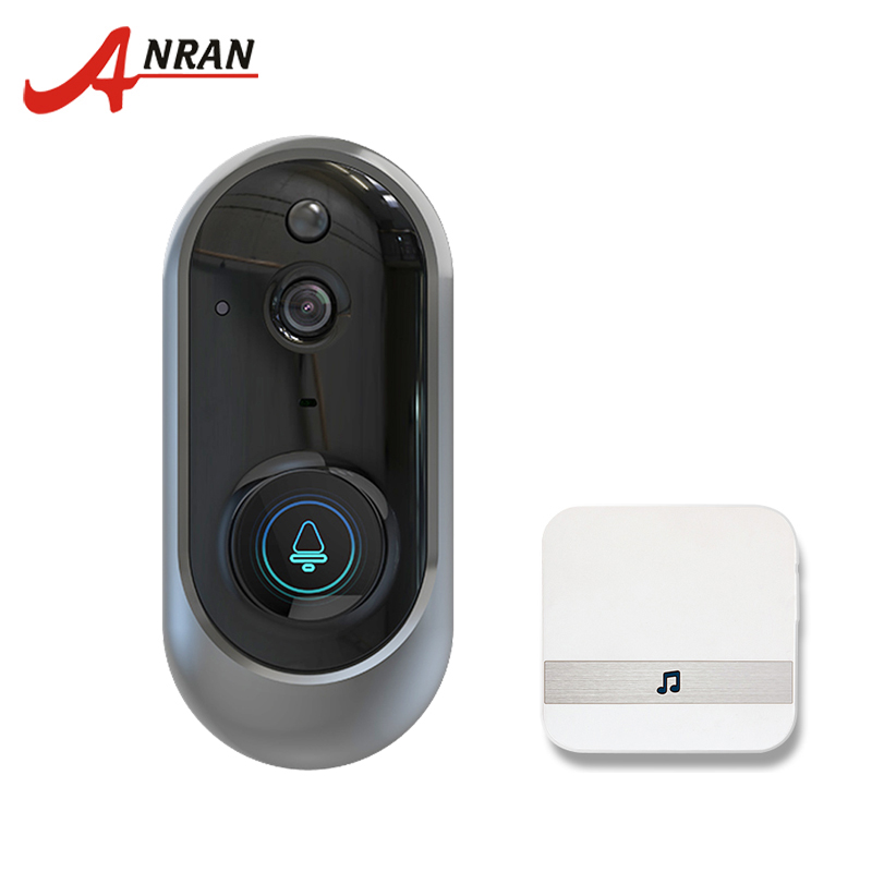 Охранных IP65 Водонепроницаемый ночное видение обнаружения движения Smart Wi Fi doorbell1080P дверные звонки камера для смартфонов