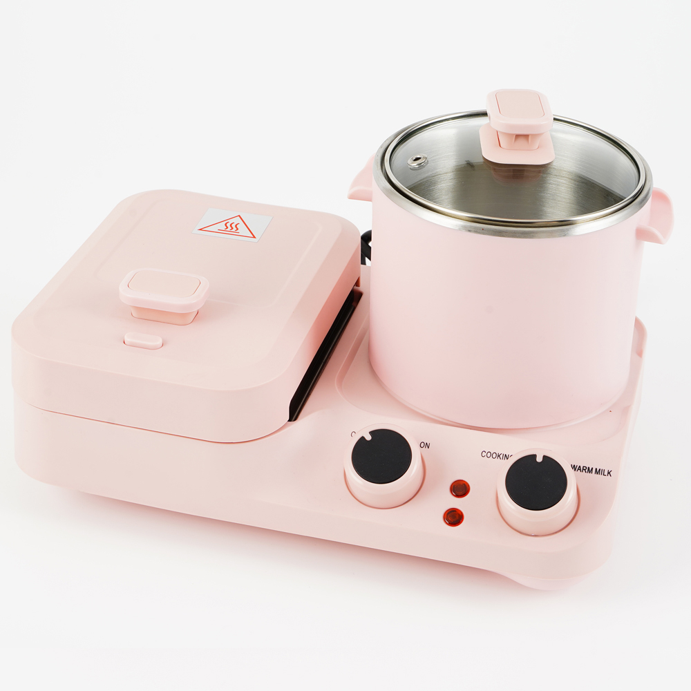 3-1 Breakfast Maker Multi-function Breakfast Maker With Grill And Toaster Cooker Pot