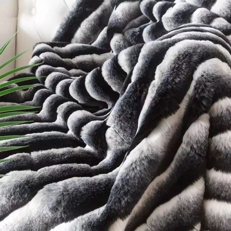 New Arrival Top Quality hot sales wholesale prices chinchilla fake fur plush faux fur fabric
