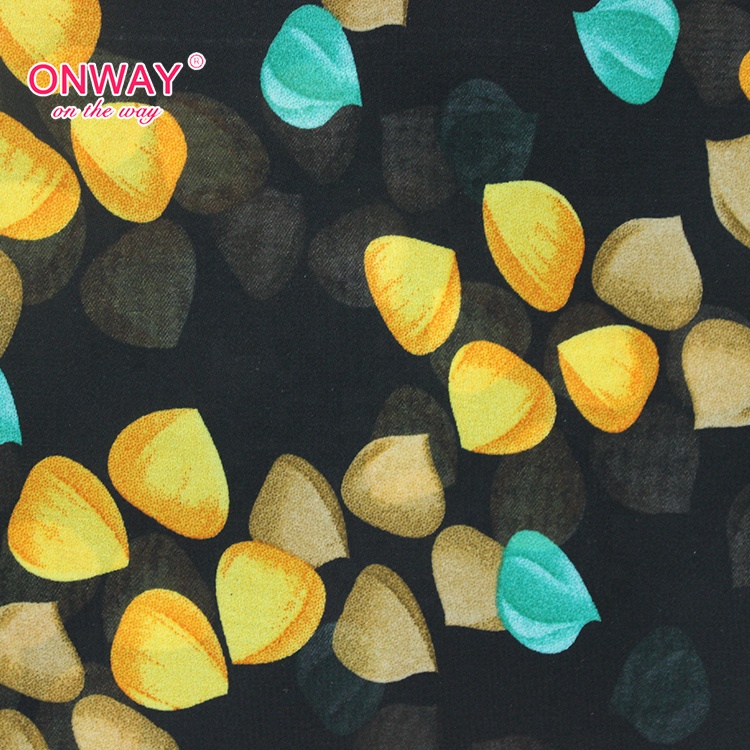 China supply skin friendly custom print fabric polyester for lady tops