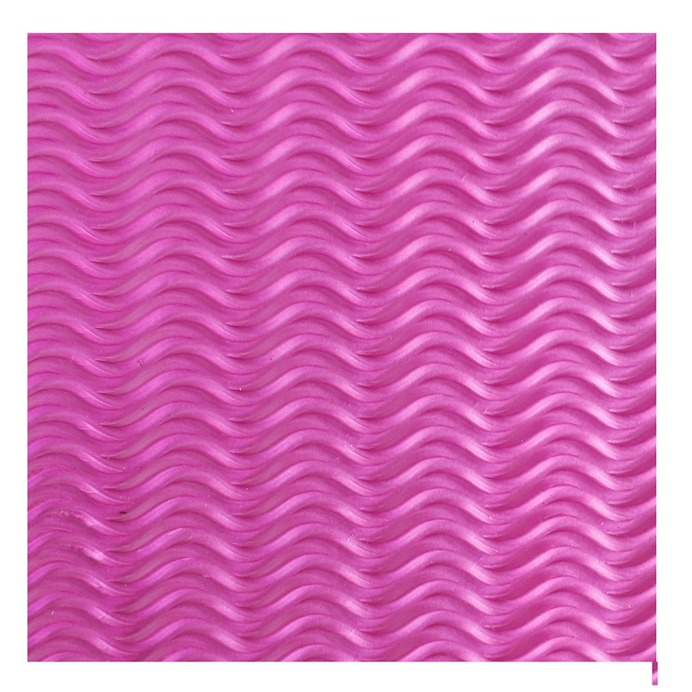 Waved bright pink EVA sheet