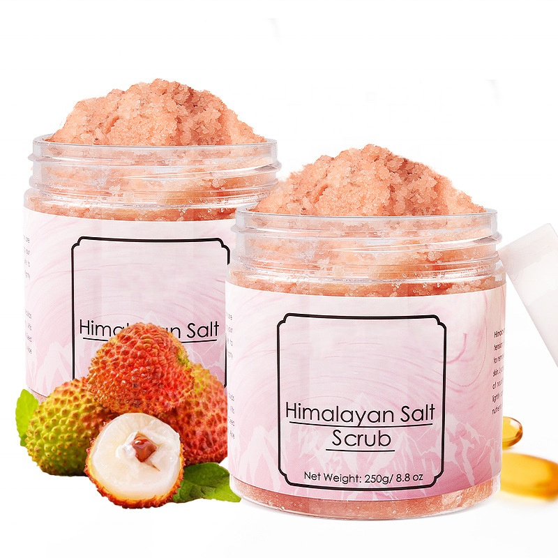 Soothing Rose Scent Calming Bath Salts Natural Soaking Bath Salts Himalayan Pink rose bath salts with custom logo