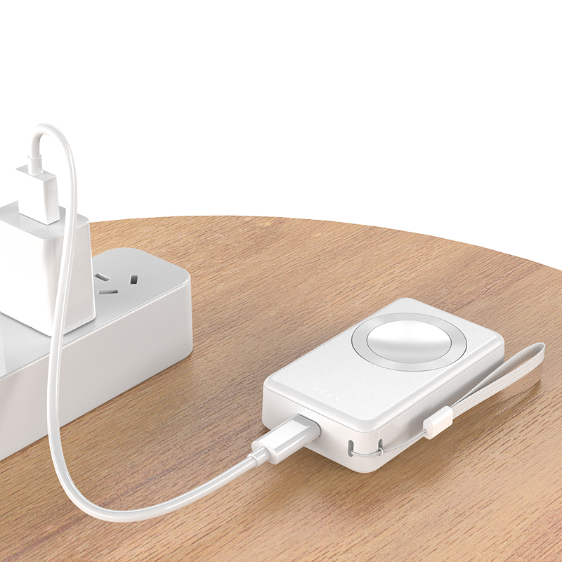 Portable Mobile Power Bank Charger For Samsung/Huawei 4000mAh Power Bank With Built in Cable For Apple Watch And Phone Charger