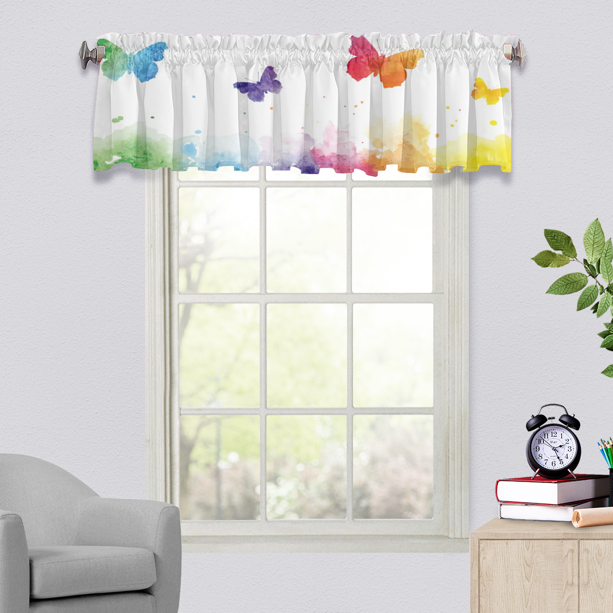 Popular Design Butterfly Series Valance Curtain Decoration Factory Direct Sale