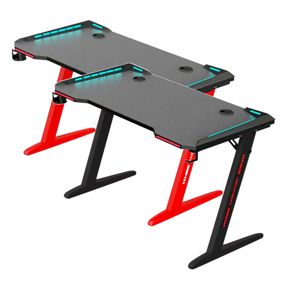 Игровой стол в стиле ПК Z8 с Rgb подсветкой, Z-образные ножки, игровой стол